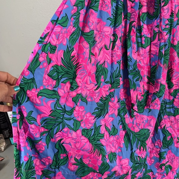 Lilly Pulitzer Shawnlee elbow off shoulder midi dress - Picture 5 of 8